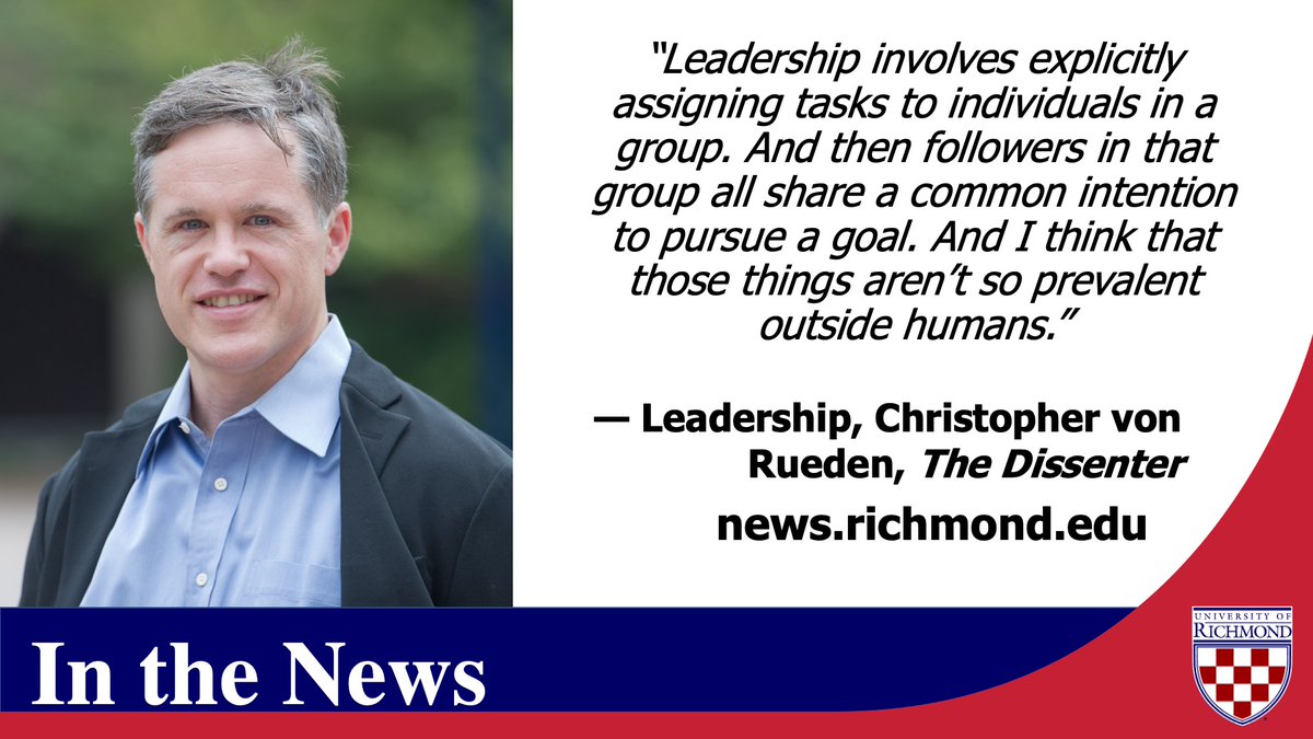 Leadership studies professor Chris von Rueden is featured in this podcast. @TheDissenterYT @JepsonSchool https://t.co/AVnflMGGKM https://t.co/yt0q1ROqeg