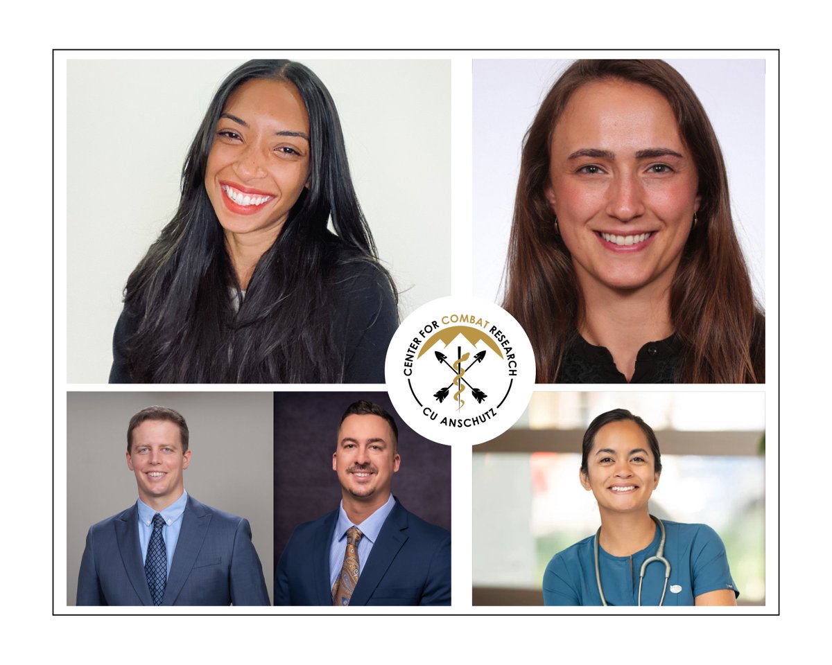CUCombatCenter's tweet photo. Congratulations to our 2022-2023 COMBAT Scholars: Raiza Deyto + Andrew Fawcett + Robert Fuller + Maria Michelotti + Marika Rossetto 🏆
--+--
@CUAnschutz @uchealth @Raizachu7 @CUMedicalSchool @cu_medicine @CUEmergency 
--+--
#researcher #medicalresearch #combatcare #armymedicine https://t.co/IVGKbovnMU