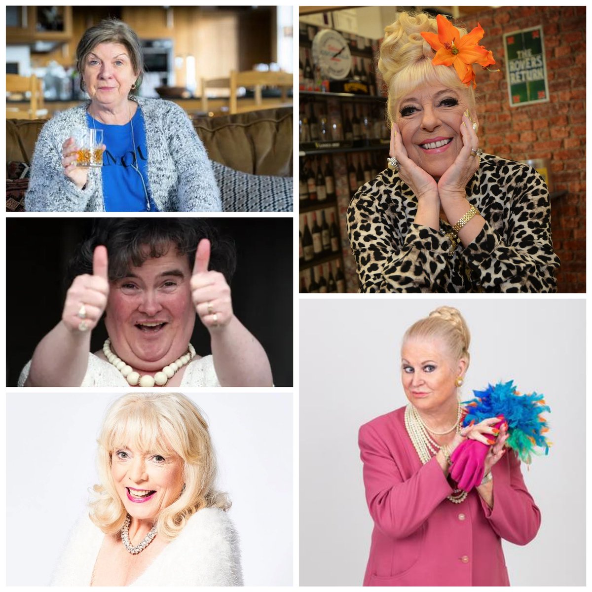 kandycarousell's tweet photo. @dragraceukbbc @kimwoodburn #Juliegoodyear #alisonsteadman @SusanBoyle #elainecsmith https://t.co/BWpmBeFiJd