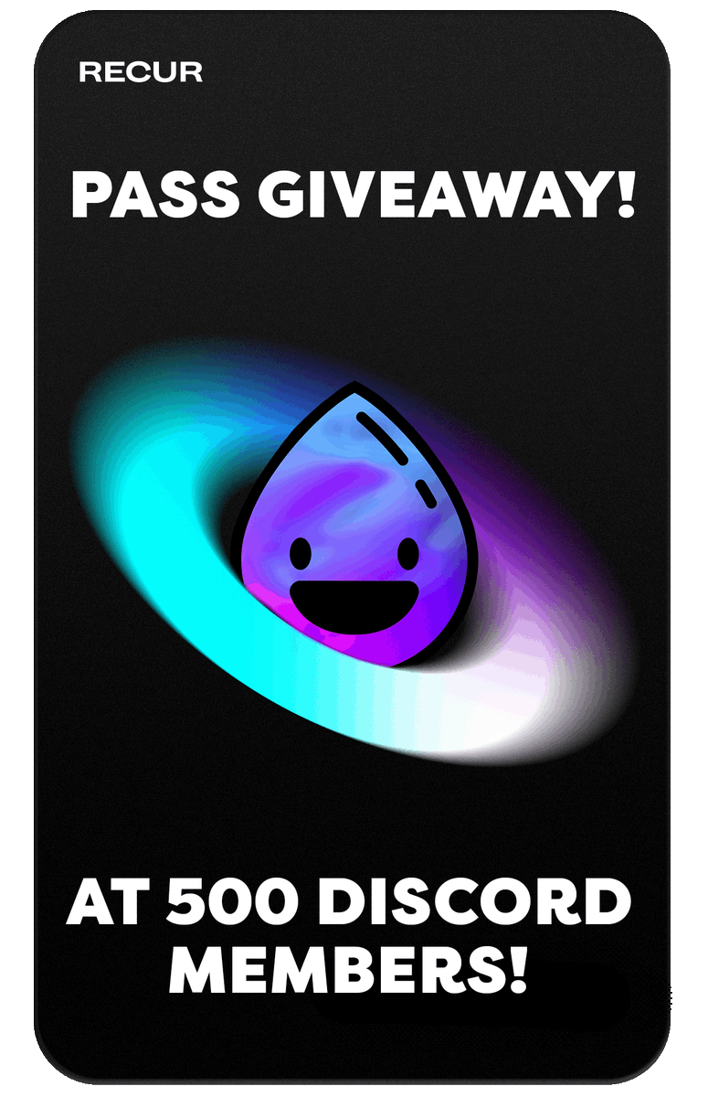 🚨Recur pass giveaway🚨 once DropToolz reaches 500 "OD" members in the discord we will be giving away one recur pass to one of the 500 members! to enter join the DropToolz discord to automatically get the "OD" roll. #NFTairdrop  #HelloKittyandFriendsNFT #recurforever