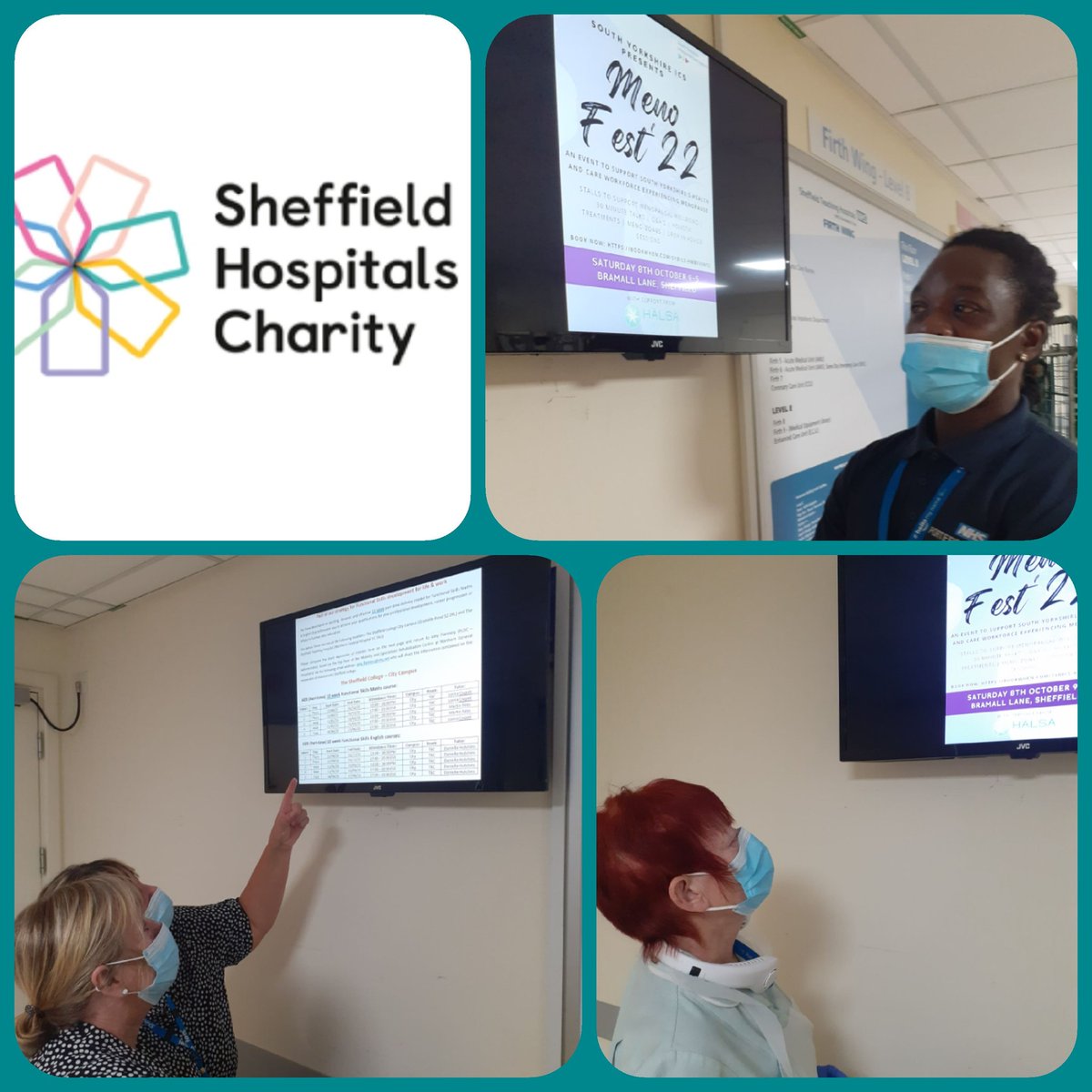 #Sheffieldhospitalscharity Thankyou for supporting our Facilities staff. Supporting our team with 3 media screen's, to deliver our daily communication   to all our employees. 
#EmployeeEngagement  #Abrilliantplacetowork