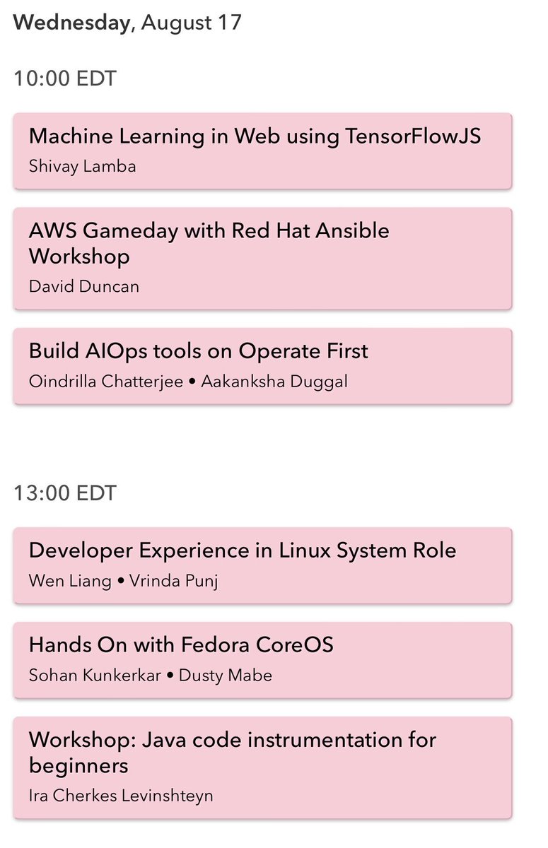devconf_us's tweet photo. Are you ready for #DevConfUS2022 💜
Did you check out all the amazing workshops on "Day 0"?
Here's how you can register for the workshops!
https://t.co/tuFMjhilfz
REGISTER NOW!!!!
@HowDevelop @davdunc @oindrilla_chat @DuggalAakanksha @VrindaPunj @sohan179 @dustymabe https://t.co/tMWHsVSRFV