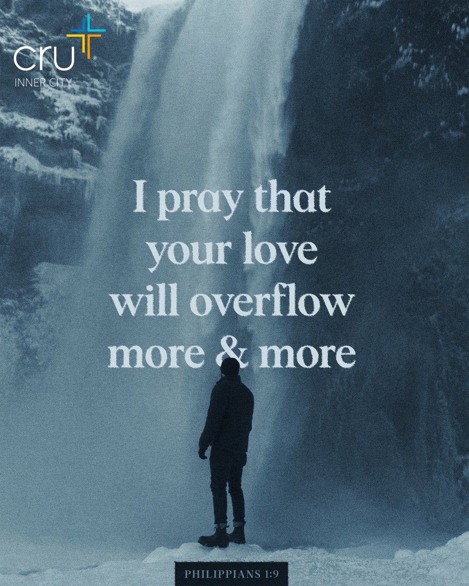 CruInnerCity's tweet photo. The mark of a believer is their increase in love. They should be more loving today than they were yesterday.📖

God, teach us to love more like You. Increasing every day. ❤️

#bibleverse #CruInnerCity https://t.co/q1DENW3jhb