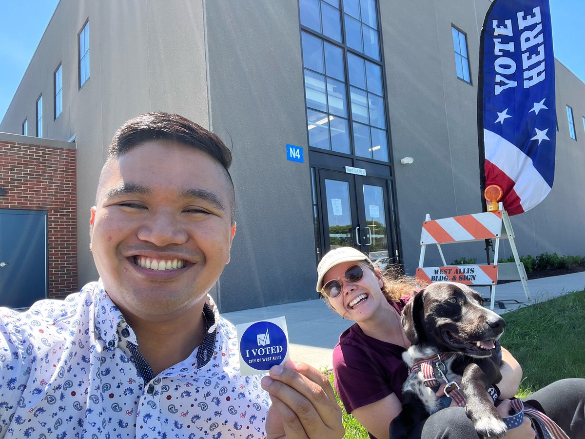 AngelitoForWI's tweet photo. Seeing my name on the ballot today felt absolutely surreal. This past year campaigning across our beautiful state has been absolutely incredible. I’m deeply grateful for my family, friends, and campaign team for supporting me and for being a part of this journey. https://t.co/cRsD3ySfln