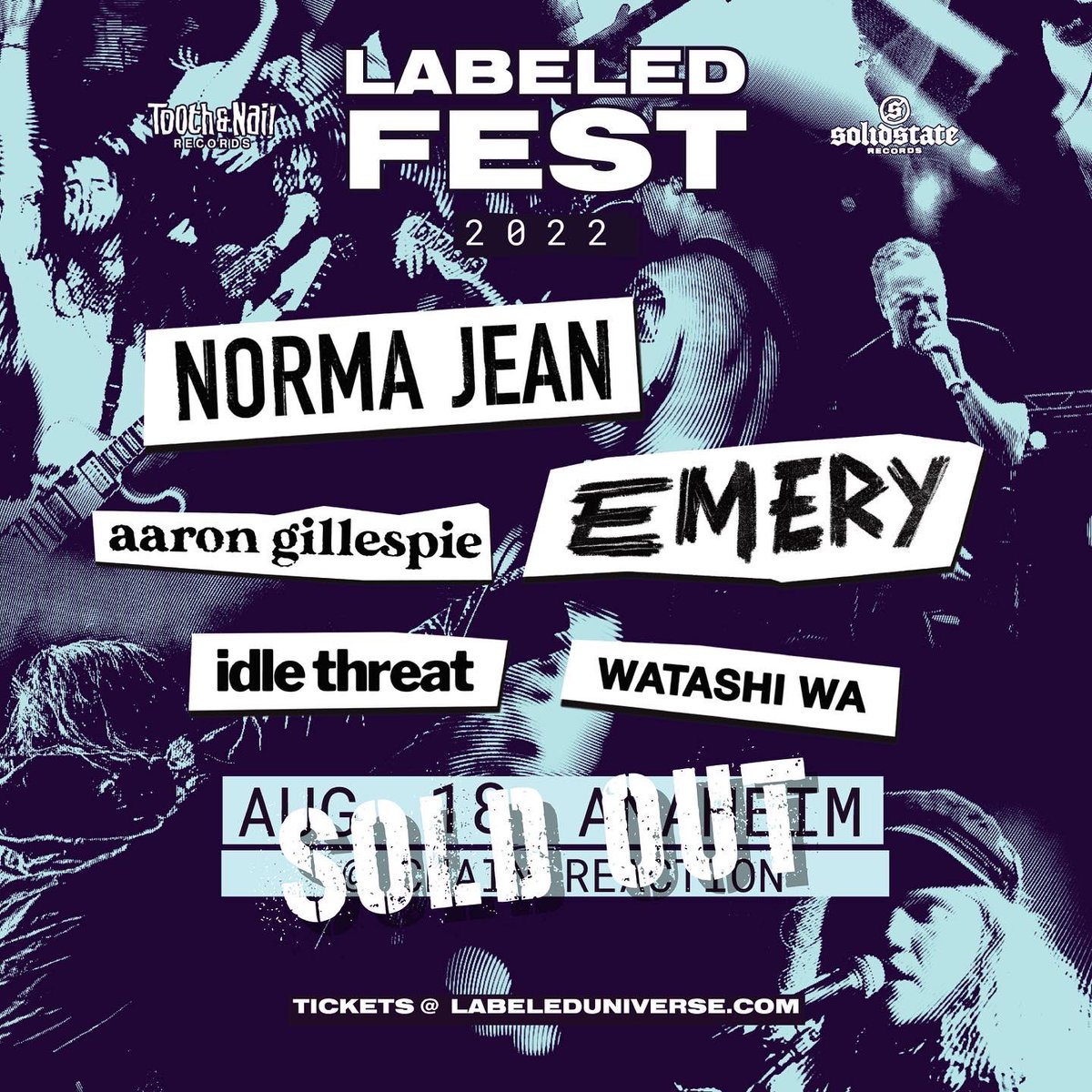 Emery (@officialemery) on Twitter photo The Anaheim show at <a href="/ChainReactionCA/">Chain Reaction</a> is SOLD OUT! That night is gonna be siiiick. Grab a ticket for one of the other cities with <a href="/NormaJeanBand/">The Almighty Norma Jean</a> <a href="/aaronrgillespie/">aaron gillespie</a> Watashi Wa @idlethreattn and Texas with these plus <a href="/weareohsleeper/">Oh, Sleeper</a> and <a href="/saltcreekband/">Salt Creek Band</a>
Tickets ➡️ @emeryofficial The Anaheim show at <a href="/ChainReactionCA/">Chain Reaction</a> is SOLD OUT! That night is gonna be siiiick. Grab a ticket for one of the other cities with <a href="/NormaJeanBand/">The Almighty Norma Jean</a> <a href="/aaronrgillespie/">aaron gillespie</a> Watashi Wa @idlethreattn and Texas with these plus <a href="/weareohsleeper/">Oh, Sleeper</a> and <a href="/saltcreekband/">Salt Creek Band</a>
Tickets ➡️ @emeryofficial