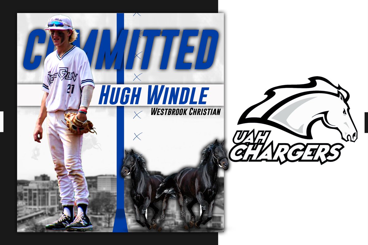 Huge Congrats to Hugh Windle (<a href="/HughWindle/">Hugh windle</a>) of <a href="/westbrook_bsb/">Westbrook Baseball</a> and his family on his commitment to <a href="/UAH_BSB/">UAH Baseball</a>.  Get your popcorn ready Huntsville because Hugh is a awesome show to watch on the diamond. Dude can do it ALL. We are proud of you Mr. Windle!!! #TopGunFamily #ThankGod