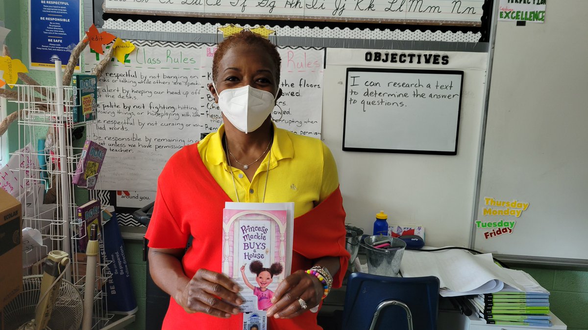 Did you know “Princess Mackie Buys a House” is now in the possession of 4th graders throughout the Detroit Public Schools Community District? Nearly 4,000 copies have been delivered since June 2022. Order your copy today! amzn.to/3zGDovh #NationalBookLoversDay 📚