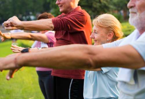 Did you know? Being physically active can lower your cancer risk. Aim for at least 30 minutes of physical activity 5 times a week. Get moving in ways that you enjoy! bit.ly/3icS6kl
