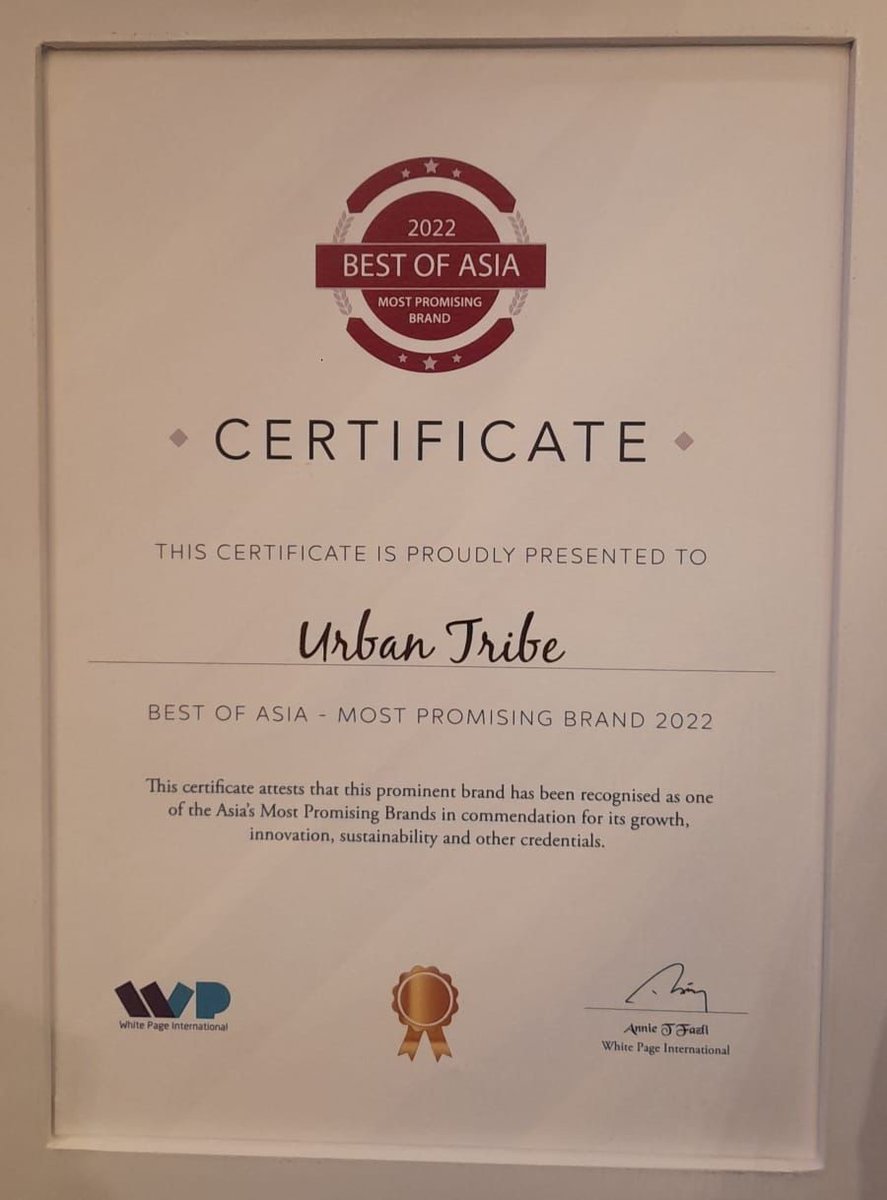 urbantribeindia's tweet photo. So thrilled to share the news that #UrbanTribe was awarded the prestigious Power Brands 2022. A recognition of our disruptive innovation in bags and travel accessory designs. Thank you for the honor
@whitepageintl
#award #powerbrand #success https://t.co/RvzlPEs6Uq