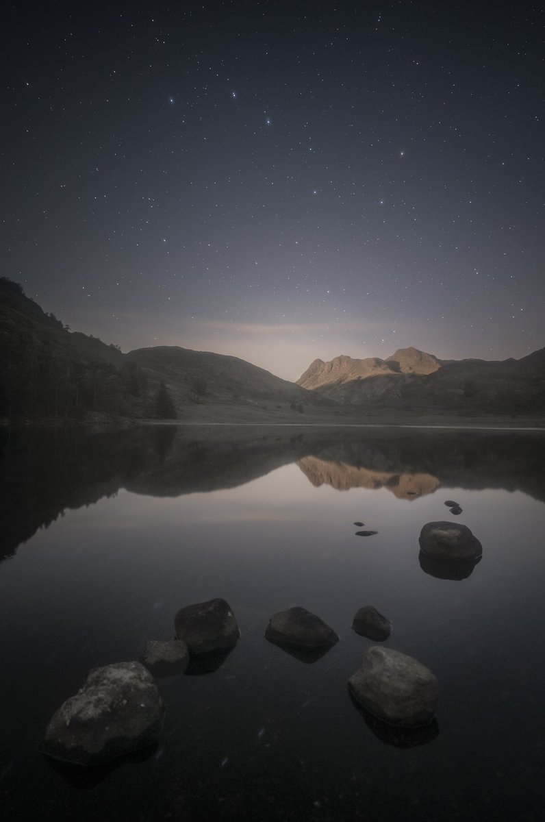 A moonlit landscape captured last night in the Lake District 😍