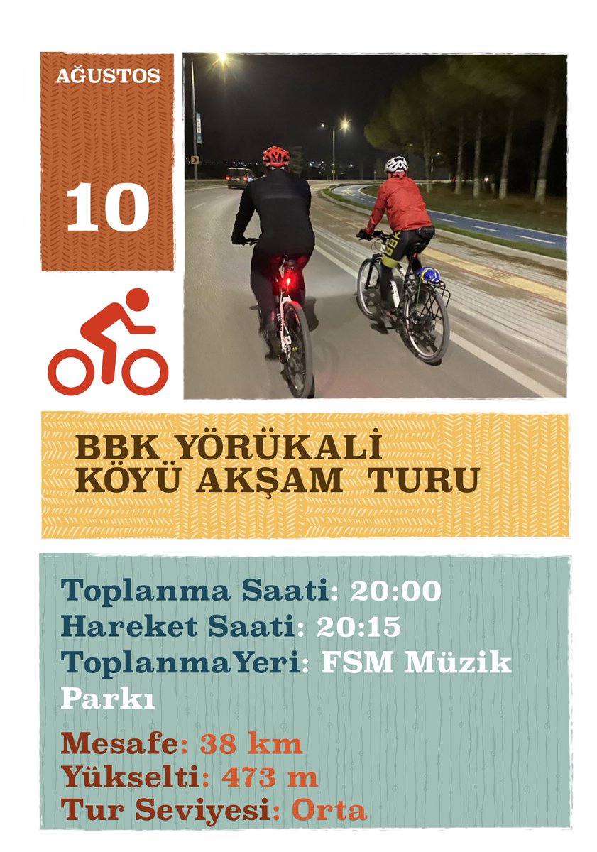 Bekliyor olacağız. #bike
#biker
#bikes
#bursa 
#osmangazi 
#nilüfer
#yıldırım
#cyclingfhoto
#mudanya
#etkinlik 
#haftasonu
#doga
#aksamturu
#kamp
#seyahat
#yörükali
