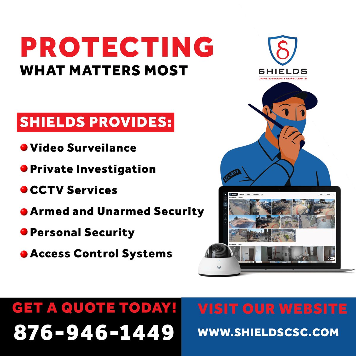 ShieldsCSC's tweet image. Whether it’s your home or business, Shields Crime and Security Consultants will protect what matters most to you. 

Visit our website at shieldscsc.com for more information. 

#protectingwhatmattersmost 
#homeinvasion 
#shieldssecurity 
#crimeandsecuritysolutions