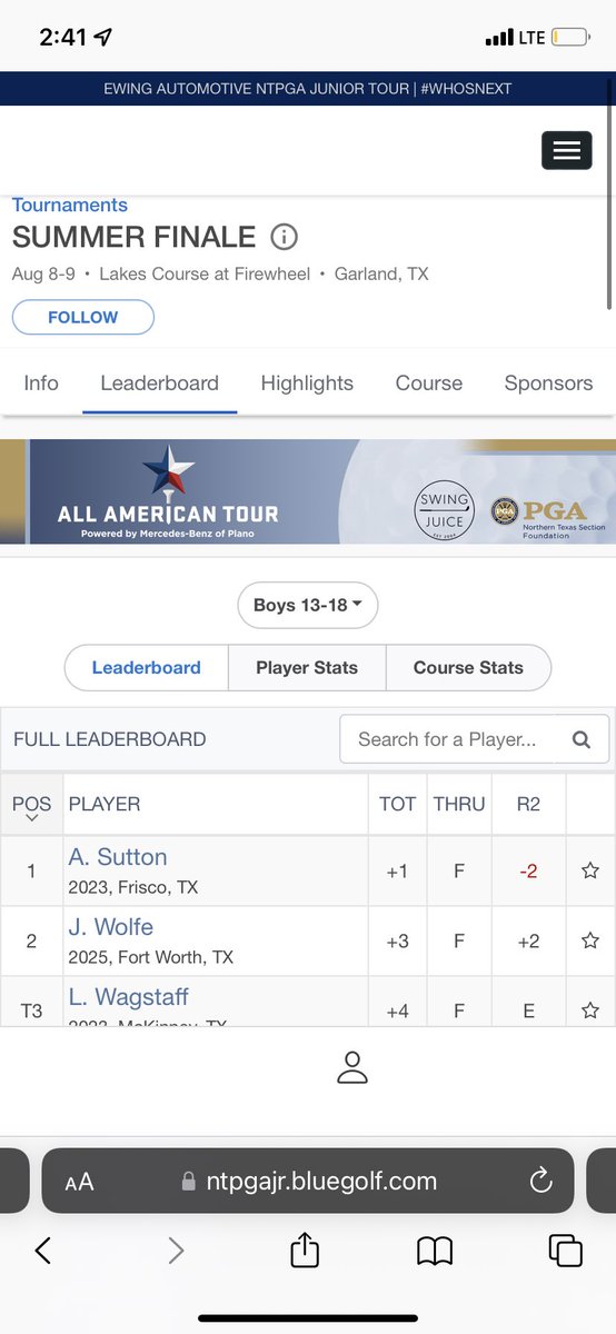 IHS Knights Golf tweet media