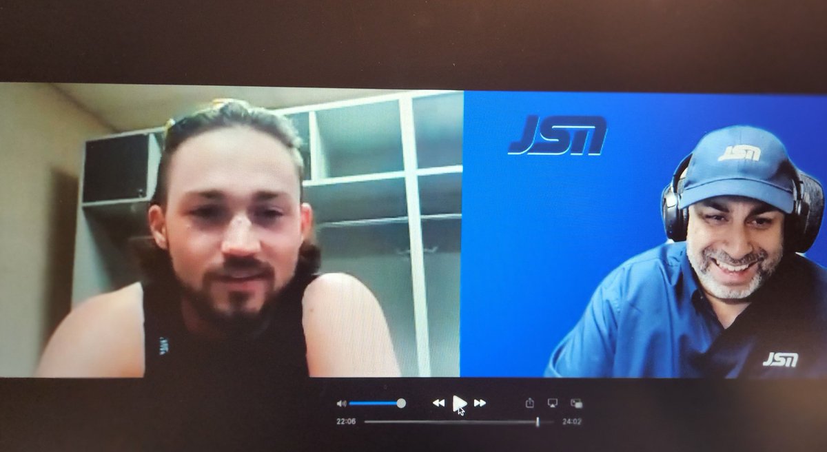 SunilSportsNews's tweet photo. Enjoyed interviewing #AJWright @ajwright07 third baseman  #OttawaTitans @titans_ottawa #FrontierLeague @FLProBaseball a graduate of @UMBC @umbcbaseball #CherryHillWestHighSchool @CherryHillWest @CHW_Baseball this afternoon via @Zoom for #JerseySportingNews @JSNSPORTINGNEWS ⚾ https://t.co/nqXojaoX4V