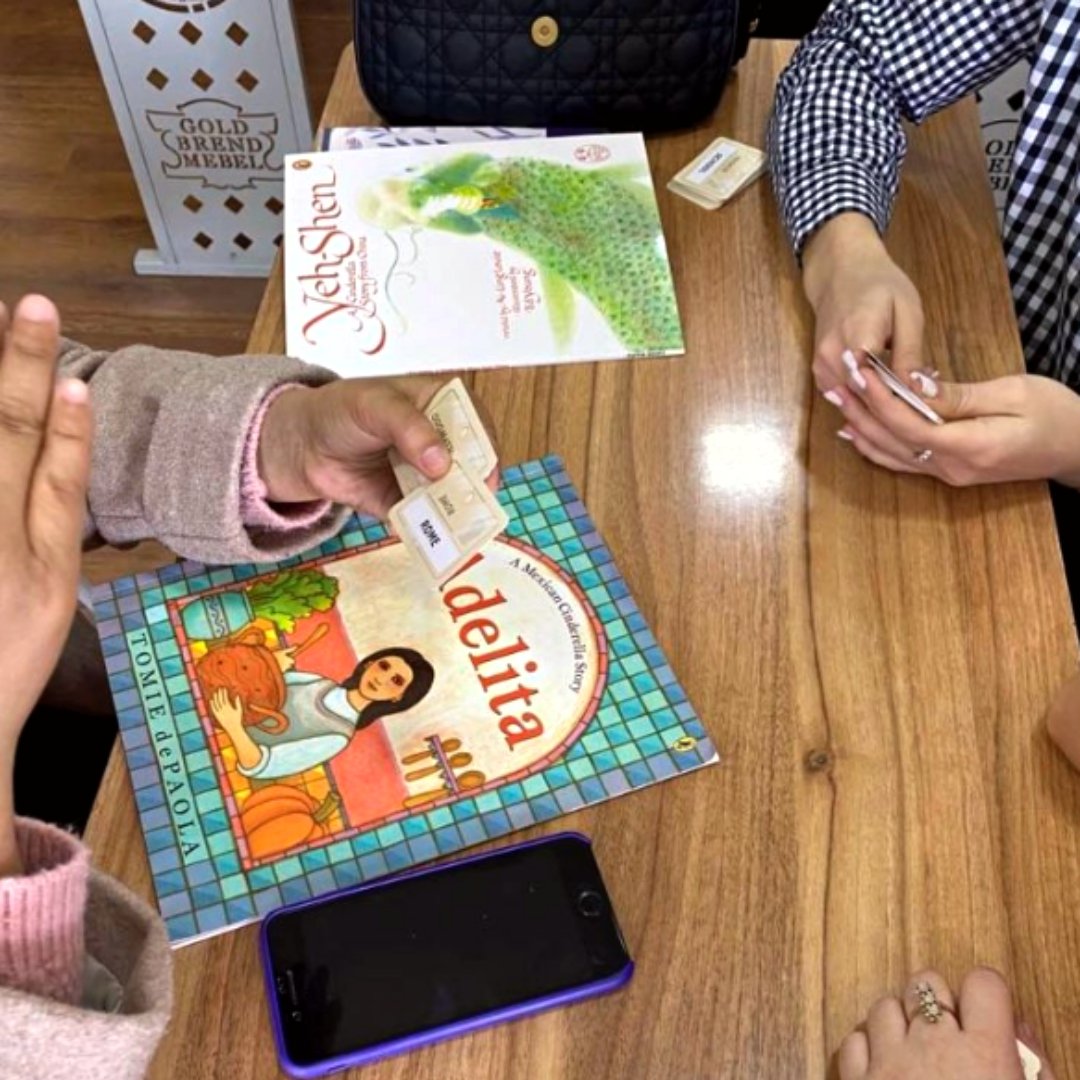 ELPrograms's tweet photo. Happy National Book Lovers Day! 📚 #ELFellows George Nearing and Adrienne Seo use English books for teaching and training in their classrooms.  What is your favorite book to use in the classroom?

#LifeofaFellow https://t.co/Qy0UdweGxD