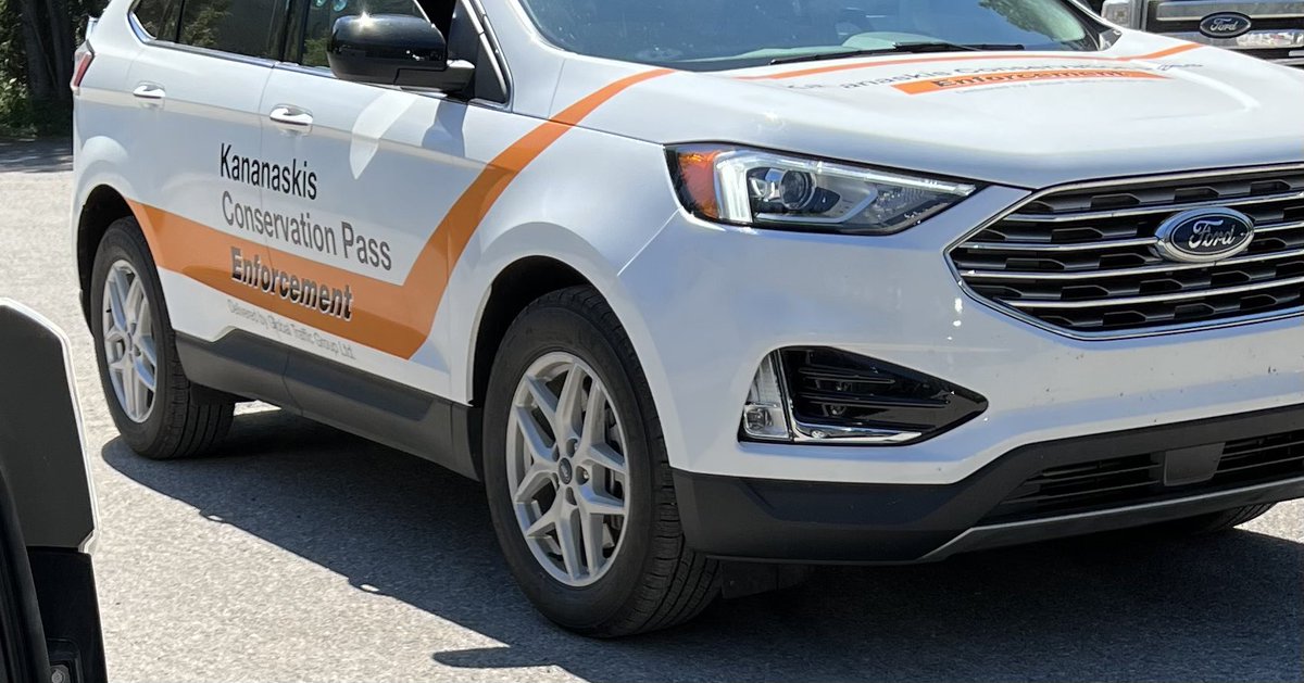 leahanneward's tweet photo. Did I miss the news that enforcement of these passes is being done by a private company? How much of the fee I’m paying to be in Kananaskis is going to profit margins for this enforcement agency? 
#ableg https://t.co/OtWIaFzzNI
