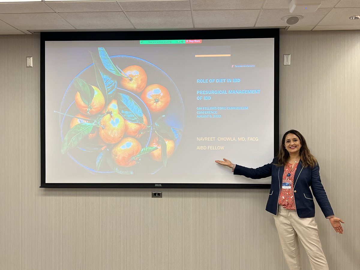 dunleavy_katie's tweet photo. Fantastic 📣 by @MayoClinicGIHep #IBDFellow @NavreetChowlaMD 🙌🏻
Role of #Diet in #IBD is evolving!
👧 Peds leads for #EEN
🍽 DINE-CD landmark 📝 SCD=Med🏝
🥦@IOIBD1 restrict #fiber w stricture
🍊Screen micronutrients, Vit C too!
@CrohnsColitisFn @SunandaKaneMD @EdwardLoftus2 https://t.co/h67dA7t9yQ