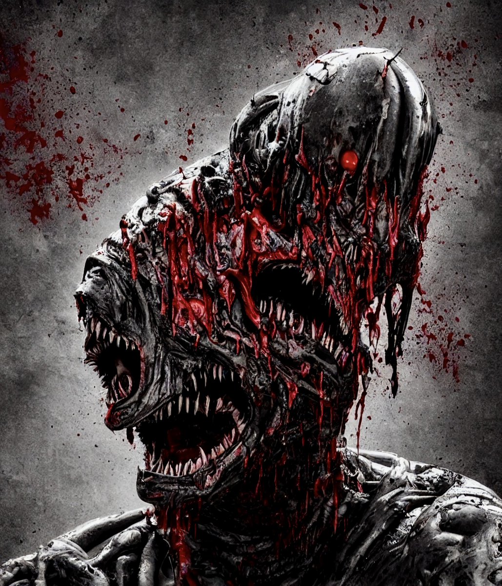 Received this lovely gift from <a href="/tormential/">TORMENTIAL</a> yesterday. Love dark art/body horror and they've really nailed that with their Unstable Insanity collection!

objkt.com/collection/KT1…