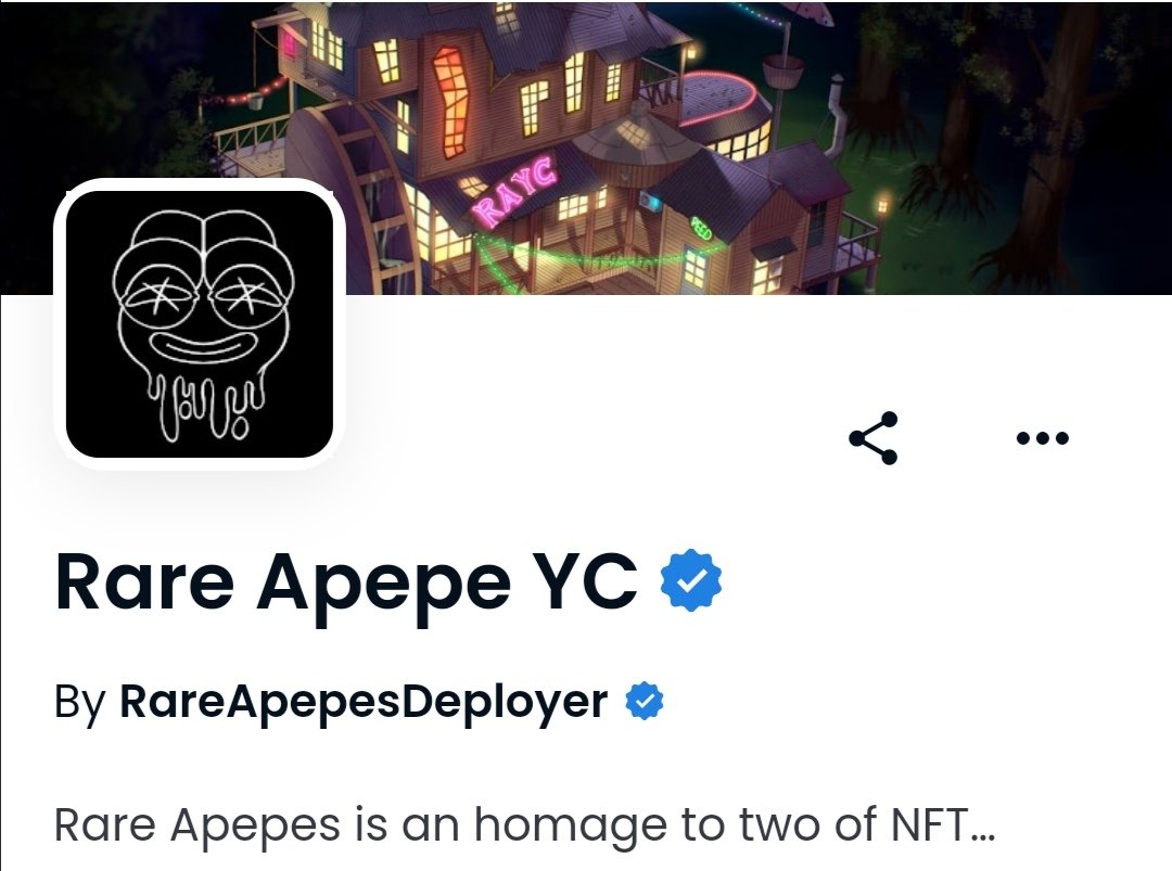RareApepesNFT's tweet photo. We were rejected twice with no explanation. We didn't have any OpenSea contacts we could reach out to personally. We told you about it. Then all of you tagged OpenSea like there's no tomorrow. And now we got that badge. Thank YOU, Apepe Fam. This is only the beginning #RiseOfRAYC https://t.co/WEwqEFWnuR