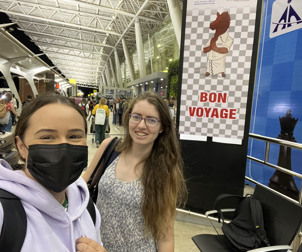 Jesse_Feb's tweet image. Bon Voyage! #ChessChennai2022 #olympiad2022 #chess 🇮🇳