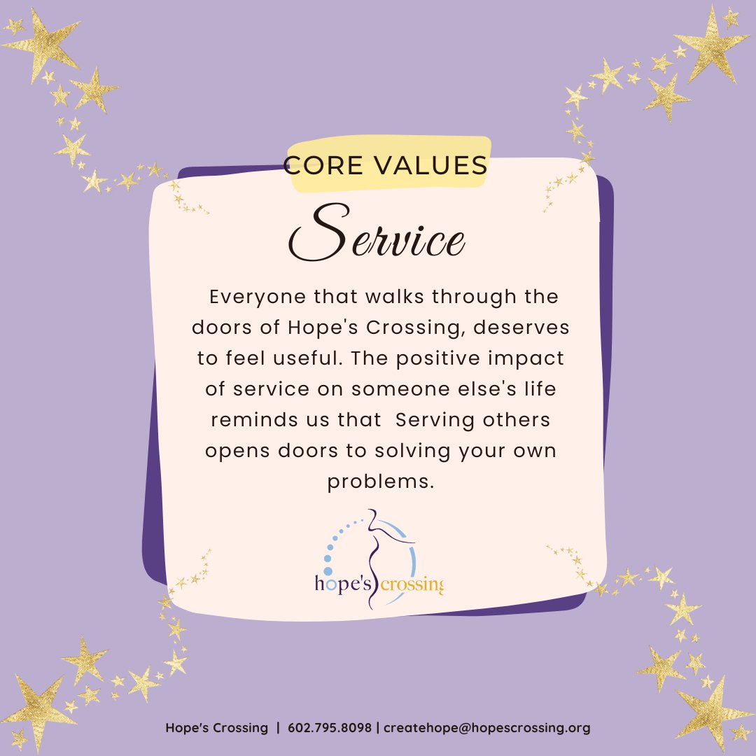 CreateHope's tweet photo. #Service - Having Core Values is the guiding force that binds an organization and their team to a common purpose for achieving a goal.  https://t.co/Dl3RXurwHY |  602.795.8098   
@LCBInspires #HopesCrossing2022 #CoreValues #ServiceToWomen https://t.co/yt0hR6F5Z3