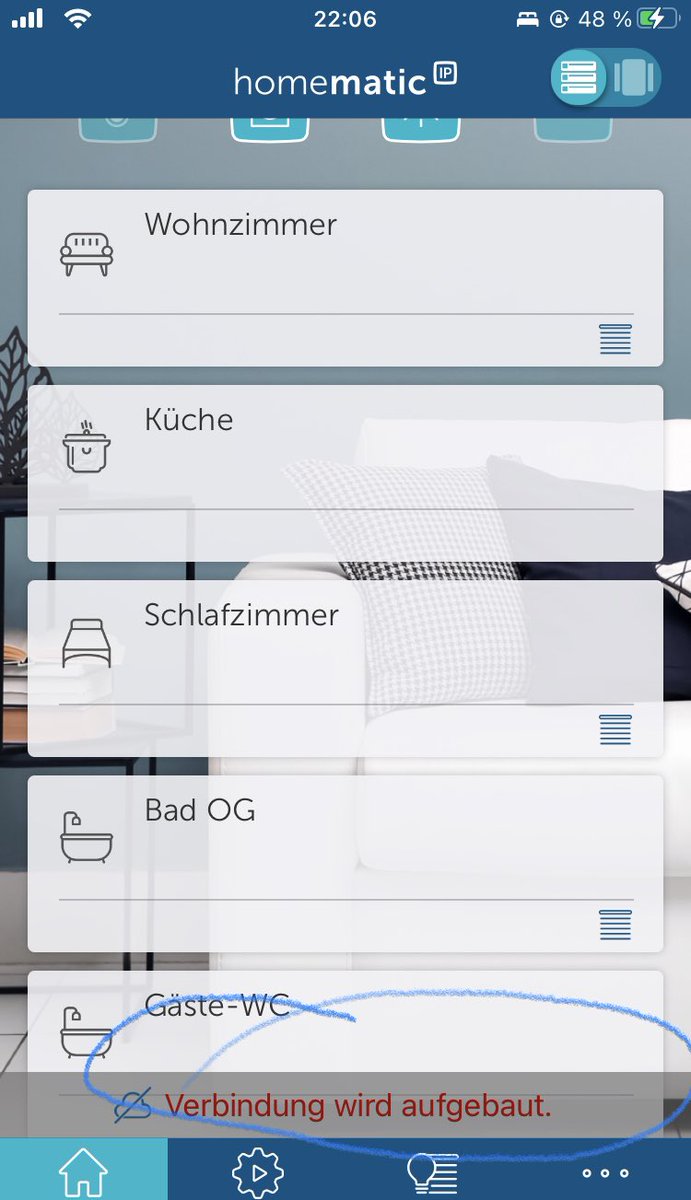RockyTears's tweet photo. Noch jemand Verbindungsprobleme zu #Homematic IP #eq-3?
#homematicip #eq3 https://t.co/T8mVMCOtgt