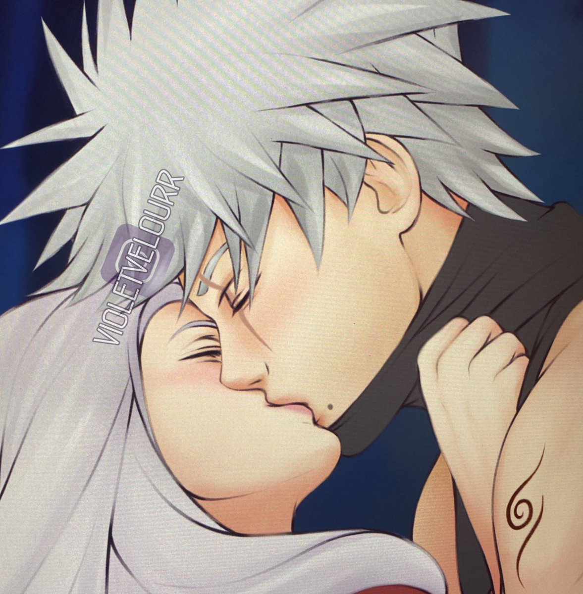 Violet_Velourr's tweet photo. Slowly but steadily 🫠
#Kakashi #flufffic #romance #kiss #tuesdayvibe #fluff #love https://t.co/q16Q2uMqzq