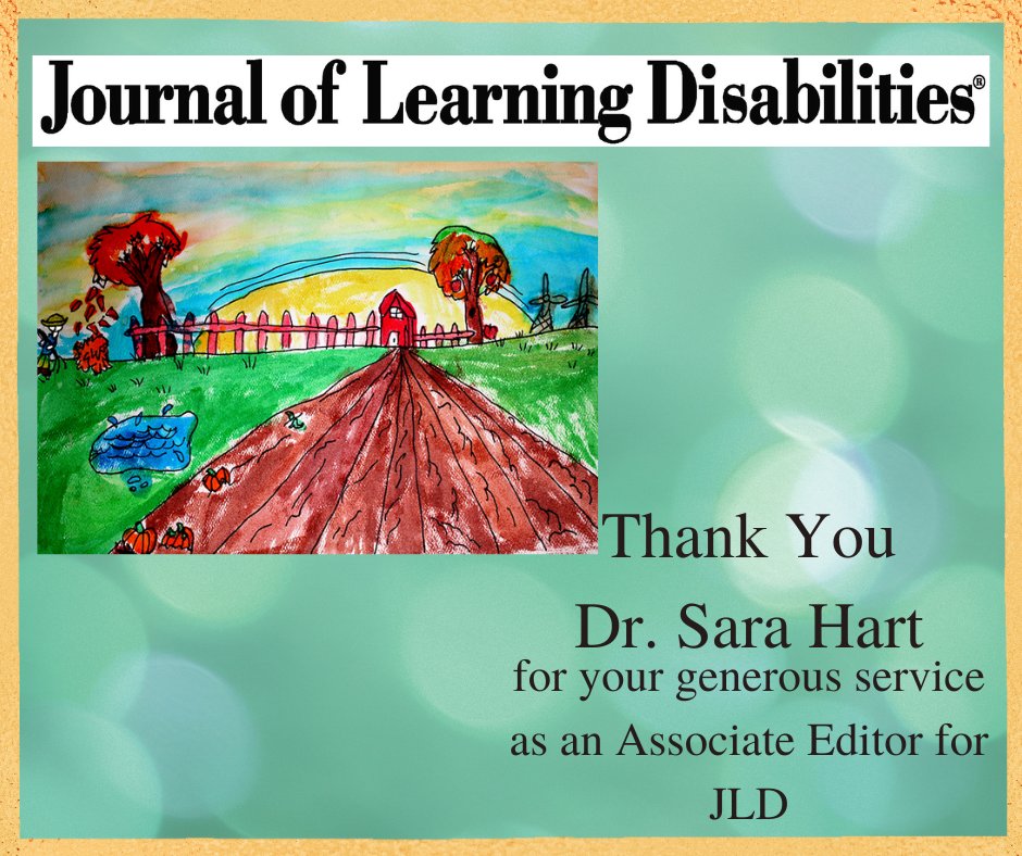 Journal of Learning Disablities tweet media