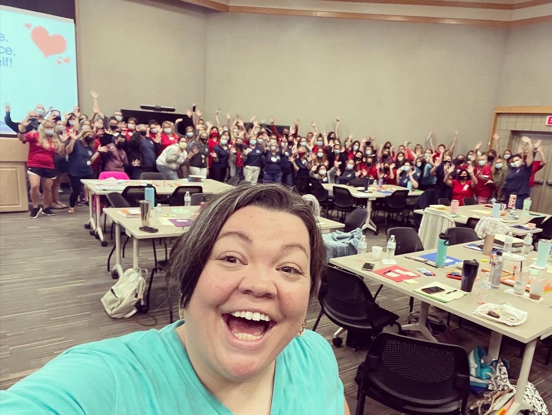 TabathaRosproy's tweet photo. Just got done teaching a full day of Conscious Discipline with Mahube Otwa Head Start, and it was a blast!! Thank you for the engagement, love, and laughs! #iheartcd #ntoy20 #KPIRC @ConsciousD https://t.co/PuWQImhTOr