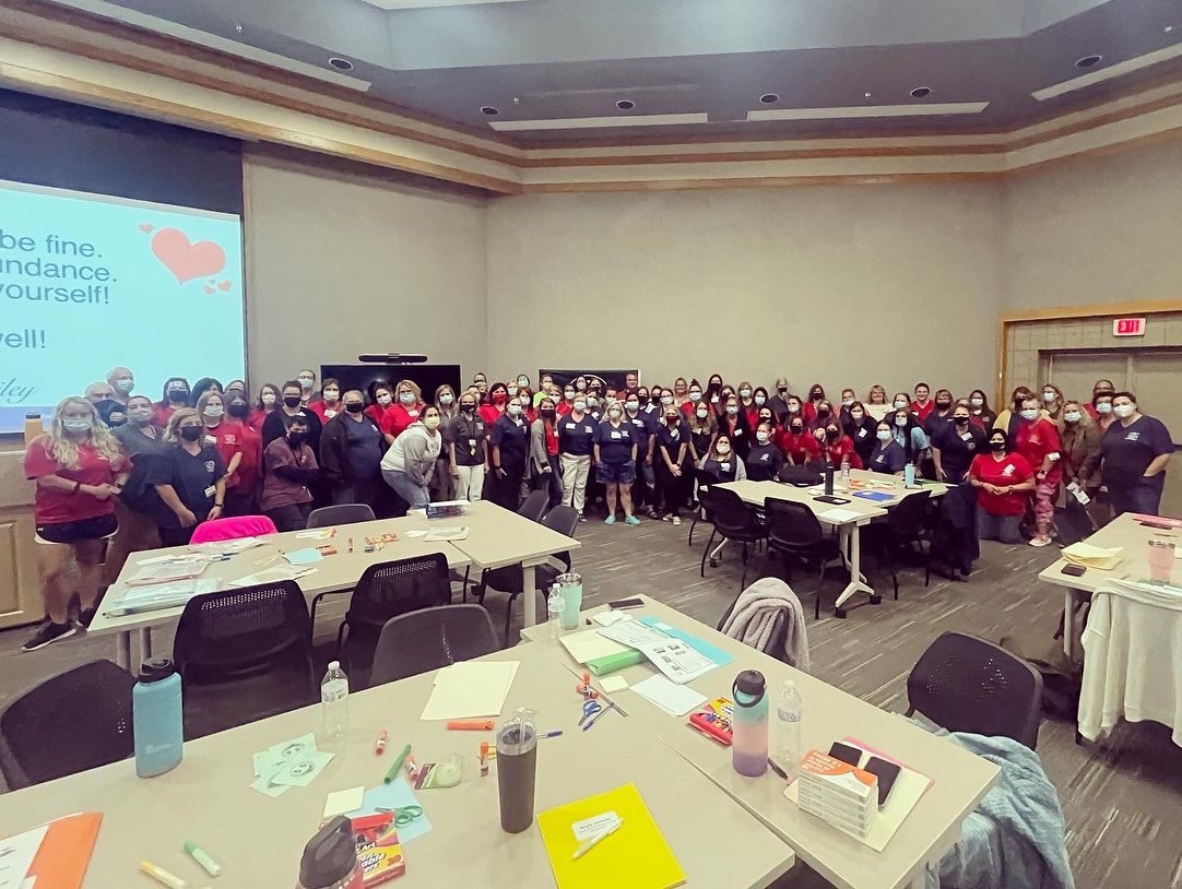 TabathaRosproy's tweet photo. Just got done teaching a full day of Conscious Discipline with Mahube Otwa Head Start, and it was a blast!! Thank you for the engagement, love, and laughs! #iheartcd #ntoy20 #KPIRC @ConsciousD https://t.co/PuWQImhTOr