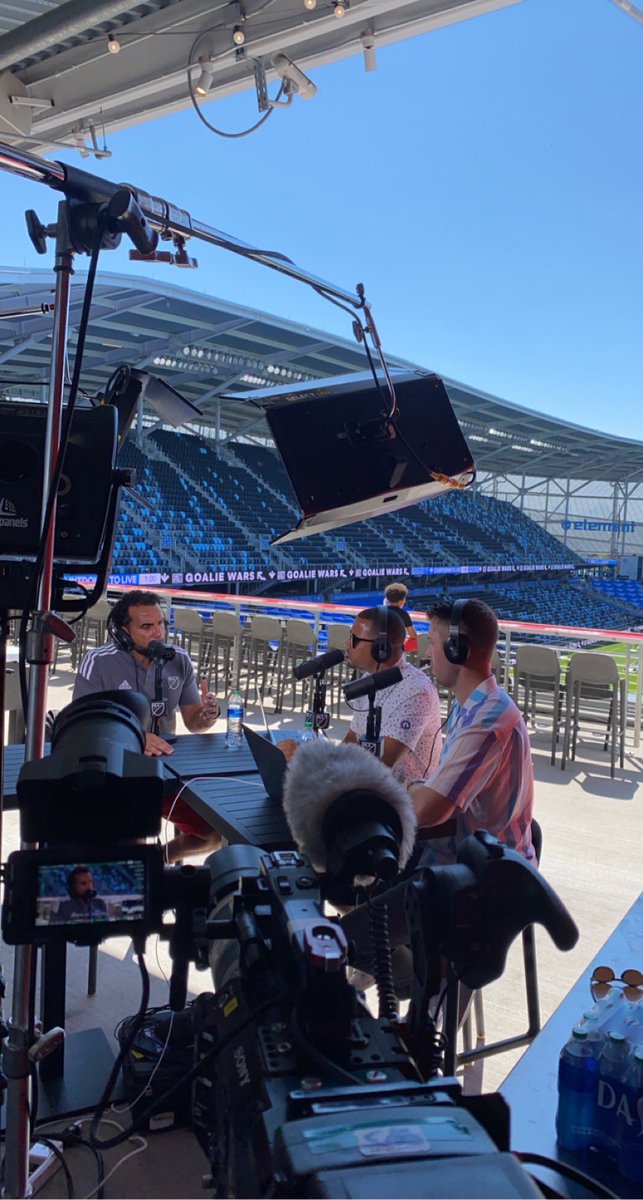 RumJungleMedia's tweet photo. Four different interview/podcast setups with @MLS for #MLSAllStar week @NSC_Sports and @allianzfield https://t.co/J7D69CmM7F