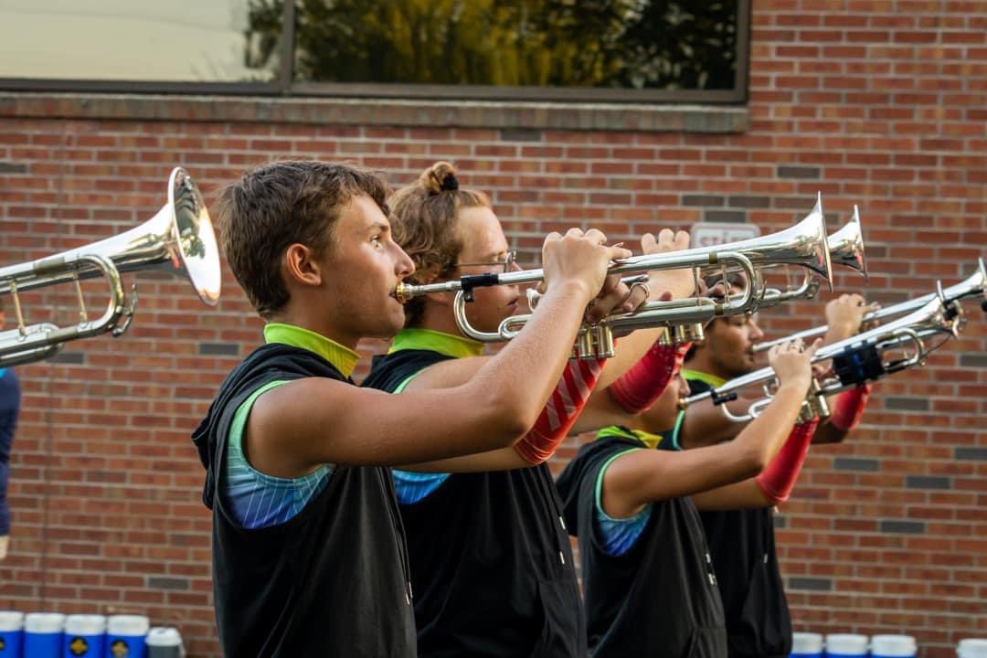 ReadyOneTakeTwo's tweet photo. Focus. You will perform as you practice. Proud of my boys. @Southwind1980 #Stand #HaydenBoo #SullyBone™️ #BrassDad #DCI2022 https://t.co/jLvmZmskej