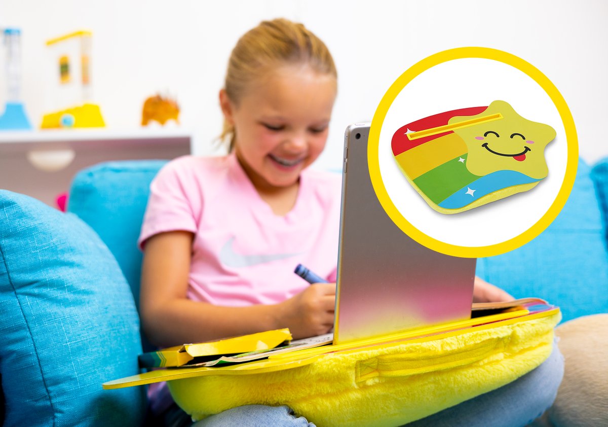 ItsGoodBanana's tweet photo. Maximum space, smiling face. Come pick out a lap desk and take the work out of #homework. https://t.co/eo42lU7rL0