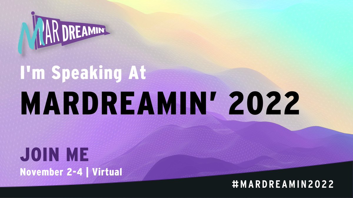 Triana Jarman (@tree_onahill) on Twitter photo Super excited and honoured to be speaking again at Par- *cough*, I mean, <a href="/MarDreamin/">MarDreamin</a> π Hope to "see" you there!
#mardreamin22 #MarketingAutomation #marketingchampions #mcae Super excited and honoured to be speaking again at Par- *cough*, I mean, <a href="/MarDreamin/">MarDreamin</a> π Hope to "see" you there!
#mardreamin22 #MarketingAutomation #marketingchampions #mcae