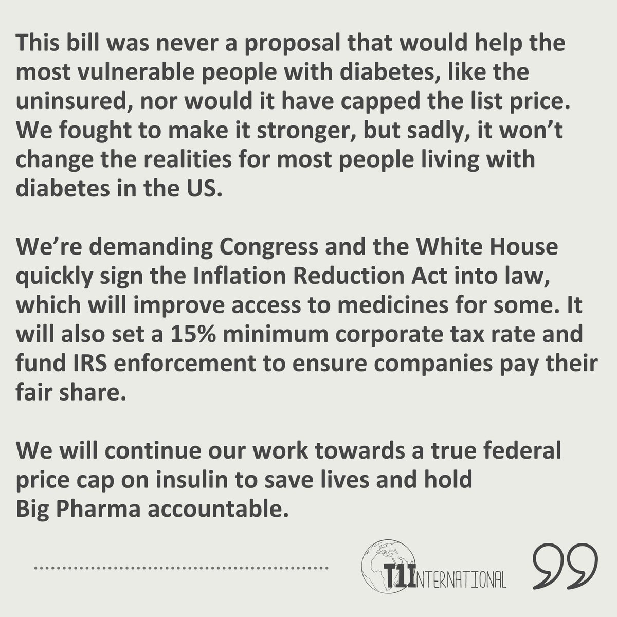 See here for our full statement regarding the latest reconciliation bill and how it falls short of what people with diabetes have been demanding.