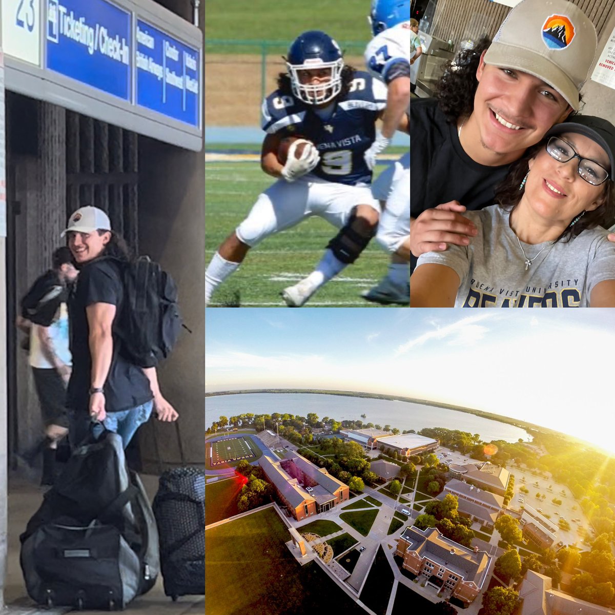 Emotional but proud! Son’s off to college - Sophomore year! 📚❤️ Just another step forward towards a bright future! <a href="/_4Eman_/">Eman Alaniz</a> continue grabbing every opportunity <a href="/BVUFootball/">Beaver Football</a> <a href="/BuenaVistaUniv/">Buena Vista University</a> offers to become a better athlete and persona! God bless you on your journey SON!