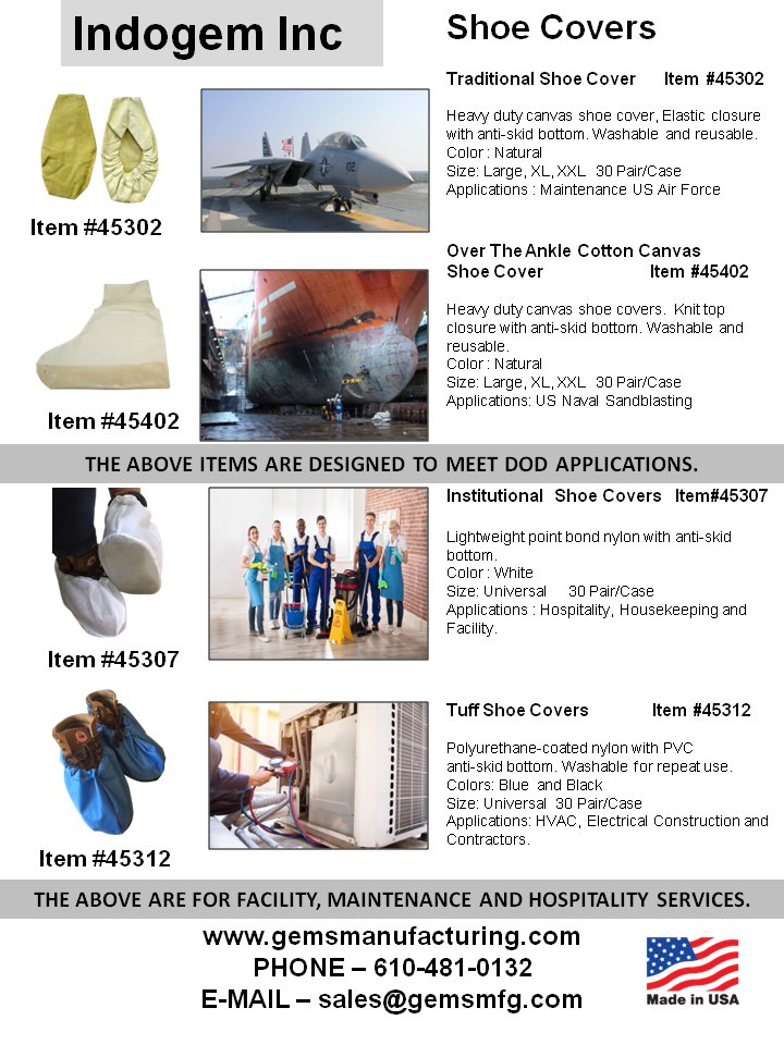 GemsMfg's tweet photo. We are seeking distributors for our domestic #shoecovers

All are #madeintheusa in our North Carolina facility.

Perfect for your #distribution needs.  

Please reach out for more information, if interested. https://t.co/QfEGrl1n9i