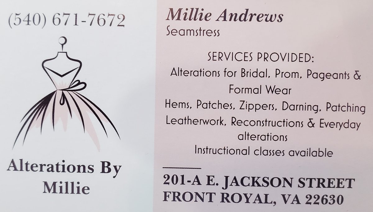 groveshd's tweet photo. Alterations by Millie will be at Grove's on August 20th from 10am-3pm.  While Millie sews on patches, repairs of your garments you can try to Crack the Code, have your bike washed for charity, or have some delicious food at Johnny Monarch's.  
#hdwinchester https://t.co/juXYGxMV8B