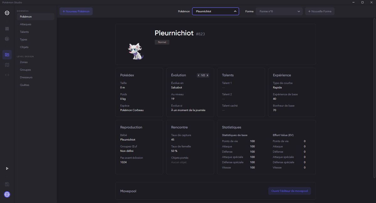 Akiyra4's tweet image. Merci a toute la team derrière Pokémon Studio
Le travail accompli est monstrueux, l'accessibilité est meilleure, et puis c'est beau sérieusement. 
#psdk #pokemonstudio #ExpandThePokémonWorld