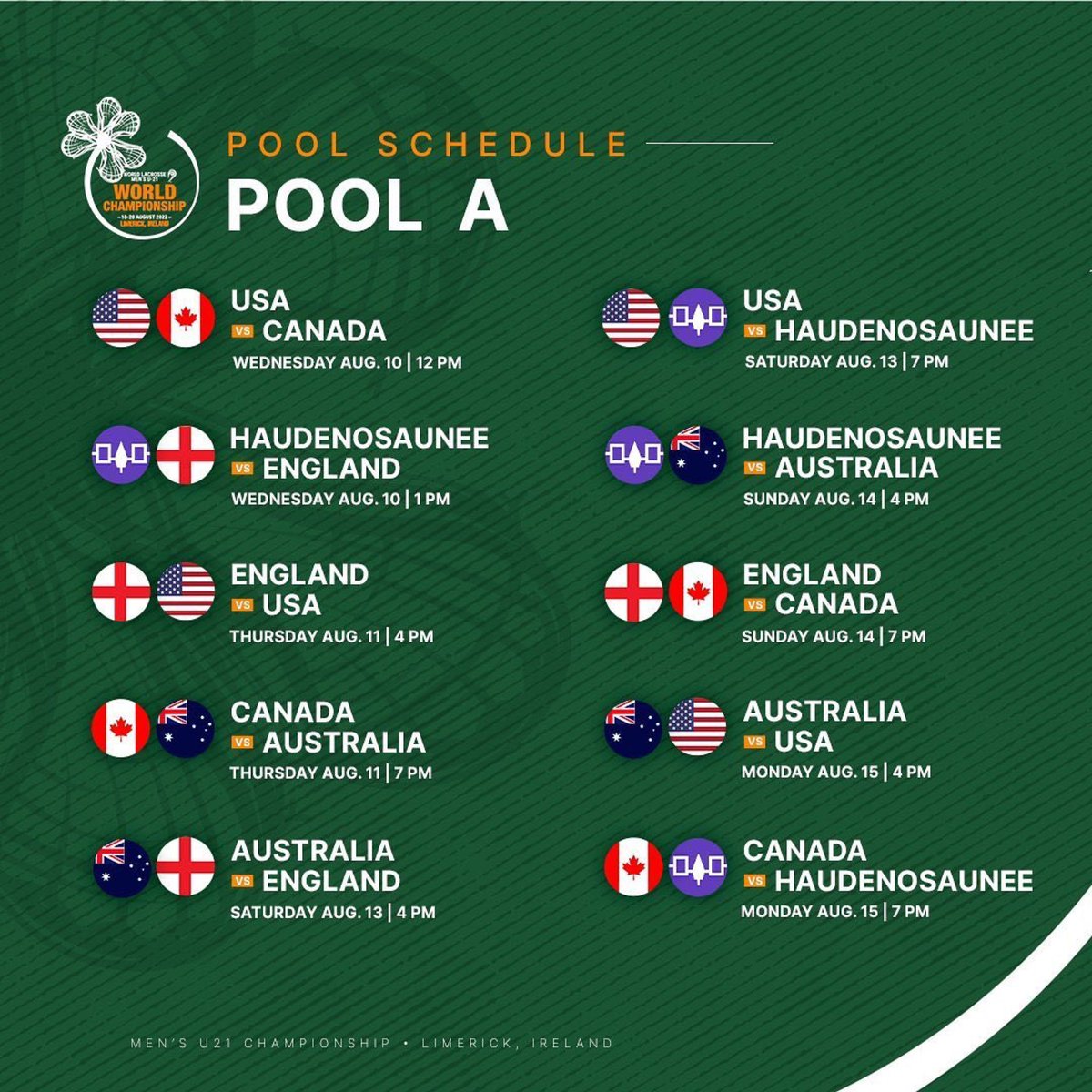 We open pool play tomorrow at 1pm GMT against England 🏴󠁧󠁢󠁥󠁮󠁧󠁿