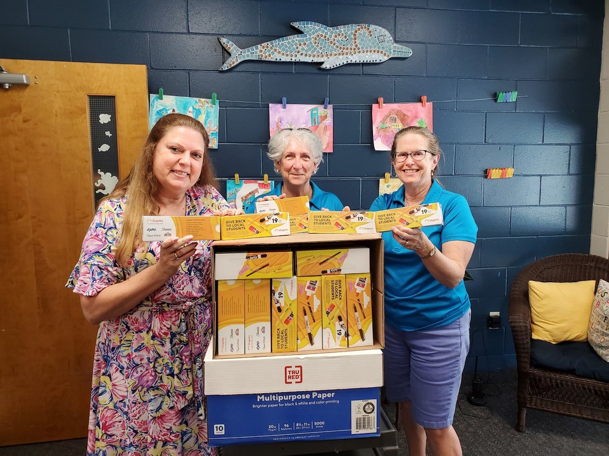 Thank you to the Villages Rotary for the donation of school supply boxes!