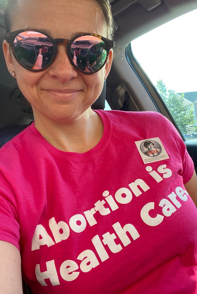 It’s Primary Day here in Connecticut. And just in case anyone needed a reminder, Abortion is health care and politicians or judges should never control my personal health care decisions. #PrimaryDay #WeAreThe80PercentWhoBelieveAbortionShouldBeLegal #VOTE <a href="/ppvotesct/">PlannedParenthoodVotes!CT</a>