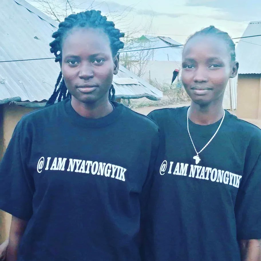 robeccad's tweet photo. Girls at Kakuma Refugees Camp made T-shirts after reading " I am my Mother's Wildest Dream"
#IamNyaTongyik
#NotoChildMarriage
#NotoForcedMarriage
#CapDowry https://t.co/4sSZWZaVcr