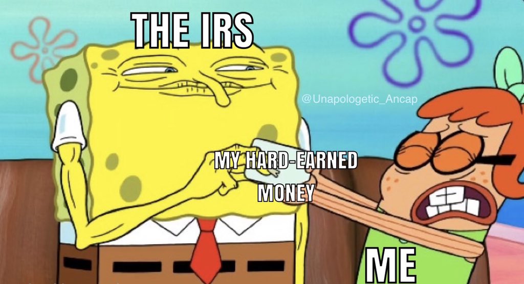 UnapologeticAn5's tweet photo. The IRS should serve as a reminder that in the eyes of government, you are nothing more than their tax slave. Do you truly own property if you have to pay a tax for it? Are you really free if you have to give up a part of your income at the threat of violence? https://t.co/kCEMLzxiJQ