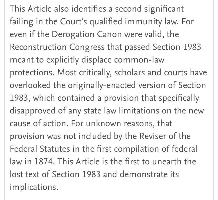 I am literally speechless. Qualified immunity exists because of a CLERICAL ERROR?!