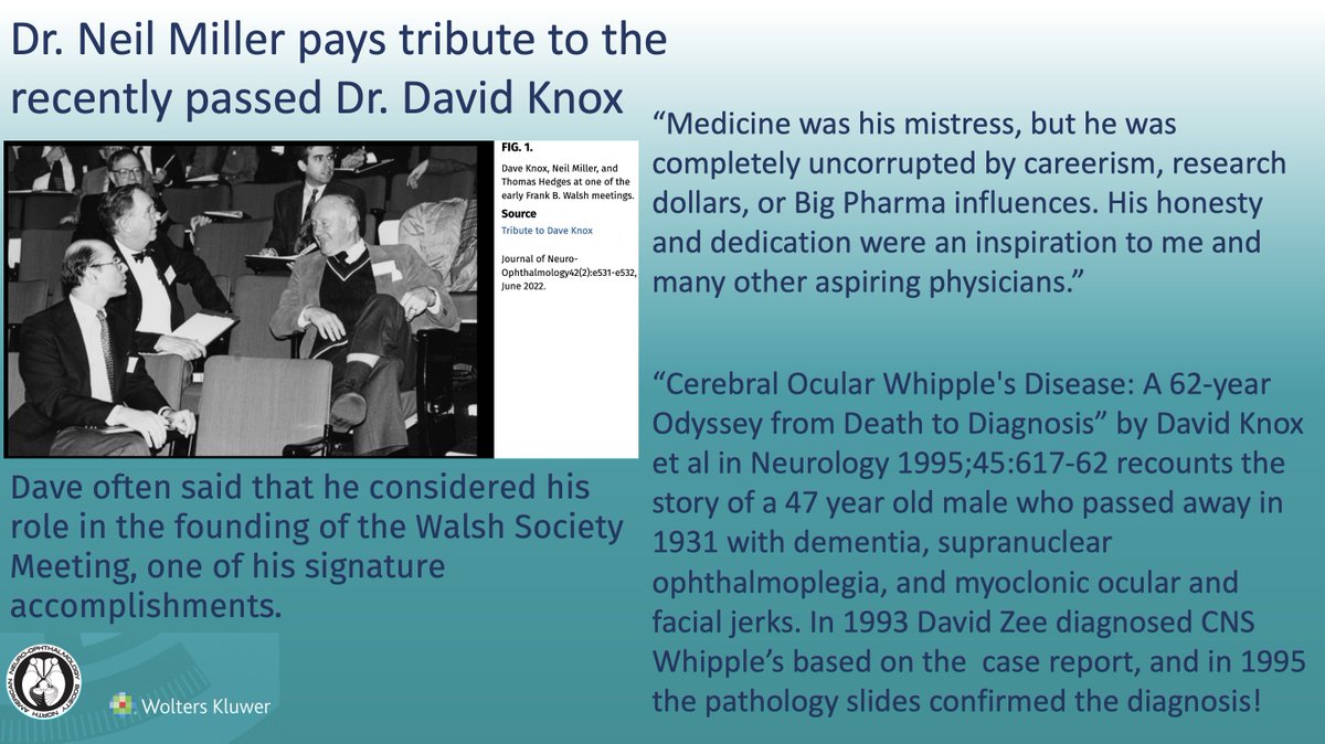 Tribute to Dave Knox: Journal of Neuro-Ophthalmology
Article: bit.ly/Dave_Knox_Trib… #eye #vision #research #NeuroTwitter #NeuroOphth #EyeTwitter #MedTwitter #InMemorium #Tribute