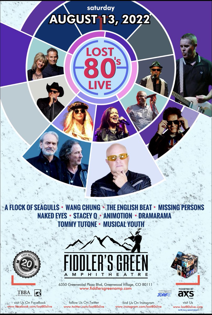 we can’t wait to see you on the <a href="/Lost80sLive/">Lost 80's Live</a> tour 🎶 packing 🧳✈️ for our first weekend of shows August 12 <a href="/Maverik_Center/">Maverik Center</a> #SaltLakeCity #utha  August 13  <a href="/FiddlersGreenCO/">Fiddlers Green Amp</a> #Colorado  for tickets 🎫 Lost80sLive.Com/Buy-Now