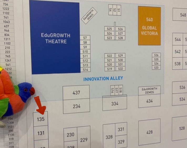 MastedlyHQ's tweet photo. Have you found her?👀🦜 

Fly past to booth #135 near the innovation precinct to grab a tote bag and be in the running to have a plushie Loree bird of your own!!👏

 #EduTECHAU https://t.co/lH2xvteTbj