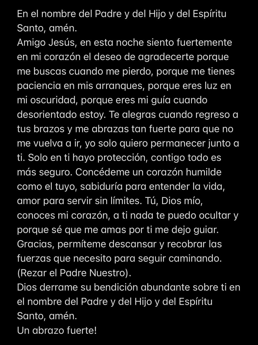 BrayanSimanca's tweet photo. Amig@s aquí les dejo la oración, no desfallezcan en la oración, hay que seguir orando. Nada nos detiene. Ya pronto nos volveremos a escuchar. ❤️‍🔥🙏🏾 #momentodeoracion RT. https://t.co/fytz3xIr8b