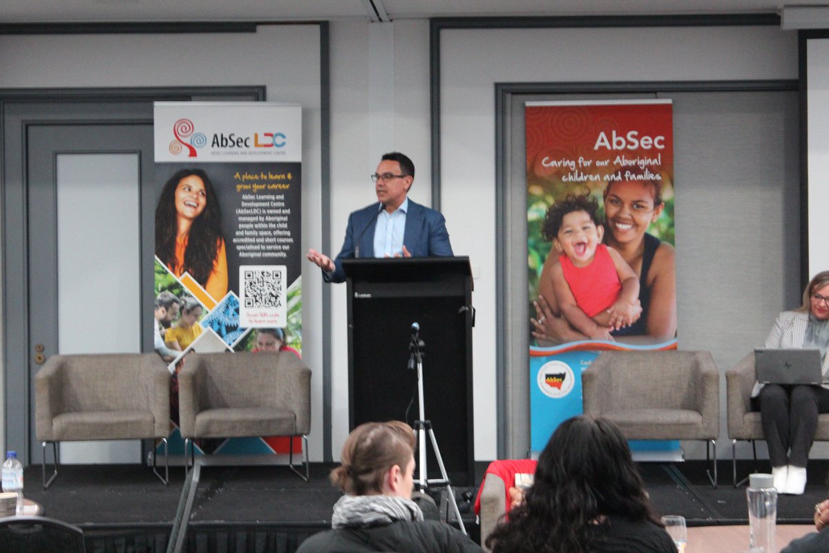 AbSecNSW's tweet photo. Brendan Thomas, the Deputy Secretary of the Department of Communities and Justice, gives an update on the OOHC Transition Project.
#AbSecSectorForum https://t.co/tgB6rbmcxL